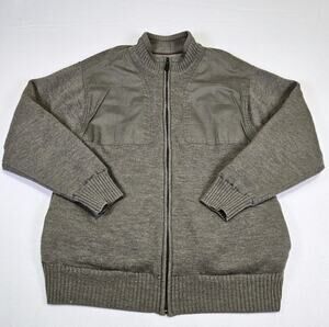 Orvis Sweater Jacket Mens L Wool Shooting Full Zip Hunting Foul Weather Outdoor